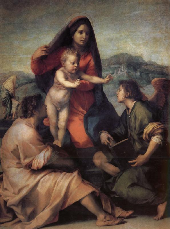 Holy Family with Angels, Andrea del Sarto